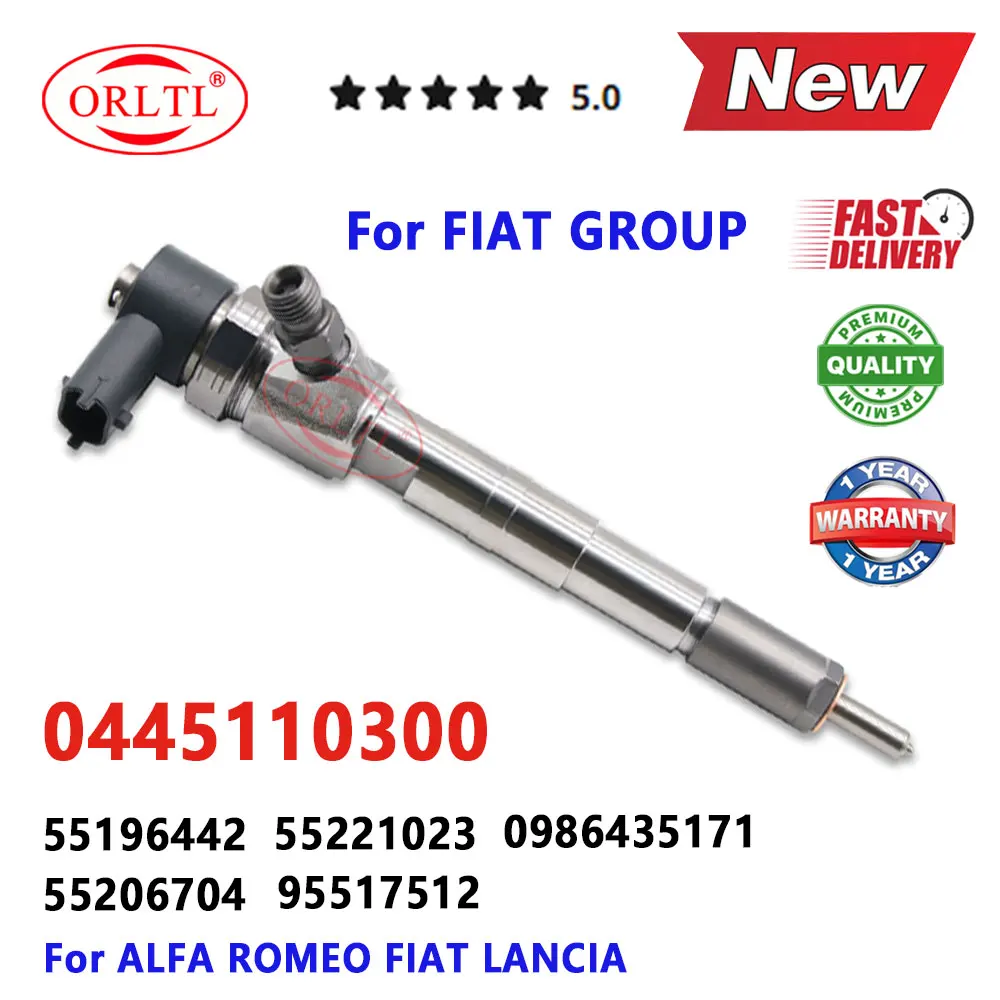 0445 110 300 Diesel Injector Nozzle 0445110300 0986435171 for BOSCH ALFA ROMEO FIAT LANCIA 55206704 55221023 55196442 95517512