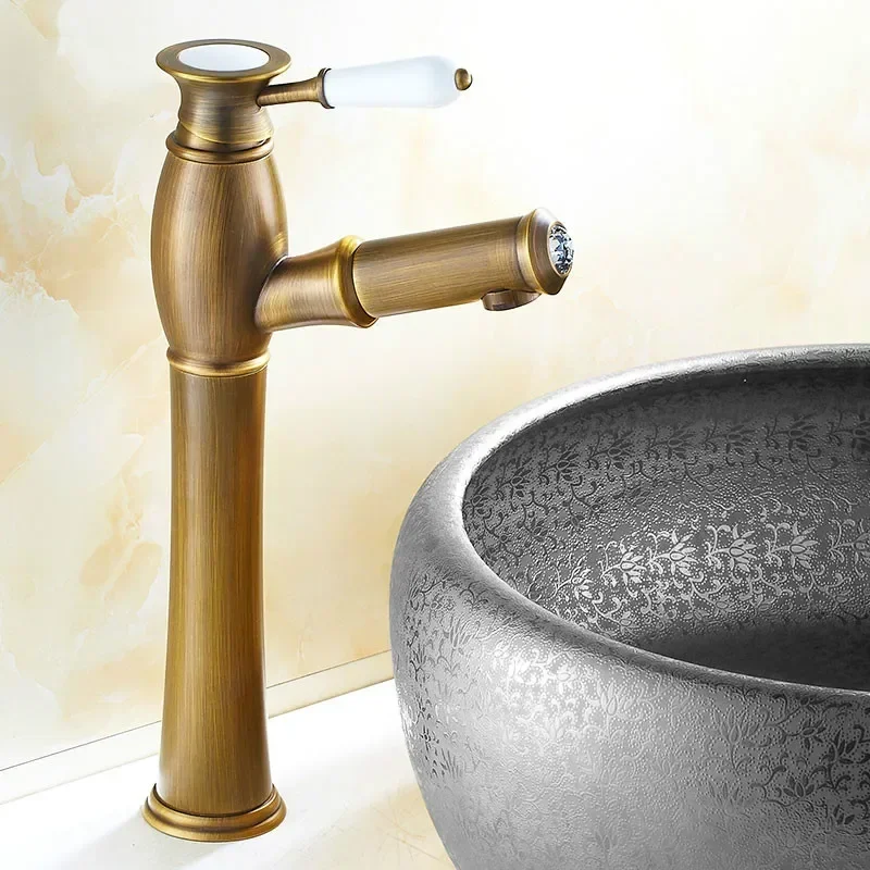 Bathroom Faucet Brass Pull Out Sink Taps Ceramic Single Lever Hole Deck Mount Hot Cold Mixer Water Faucet Brass Faucet Bathroom