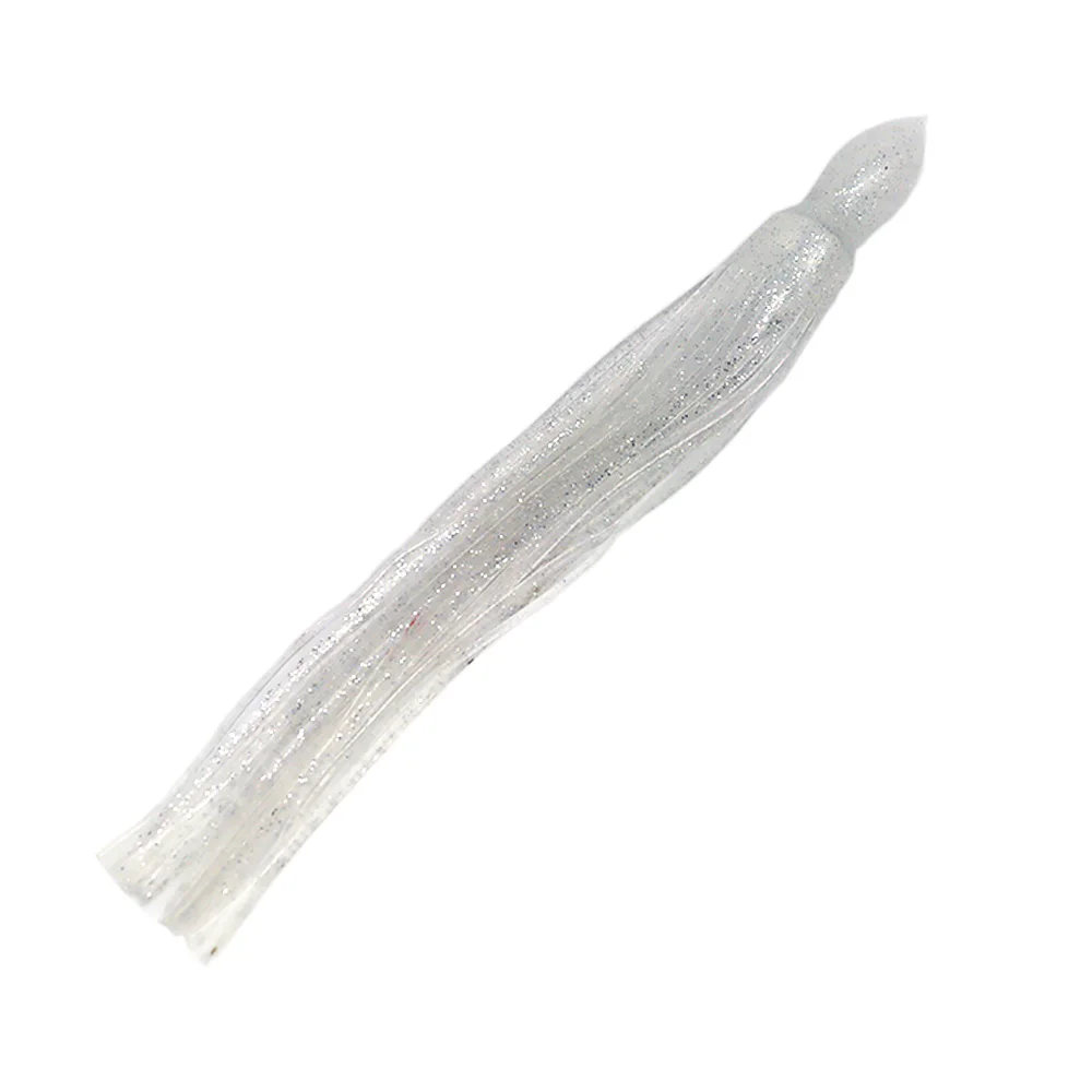 Thunfisch-Köder Big Game Marlin-Röcke Weiche Tintenfisch-Köder 10 Stück 12 Zoll Gummi-PVC-Angelköder zum Schleppen Ersatz-Oktopus-Röcke Köder – Detail 15