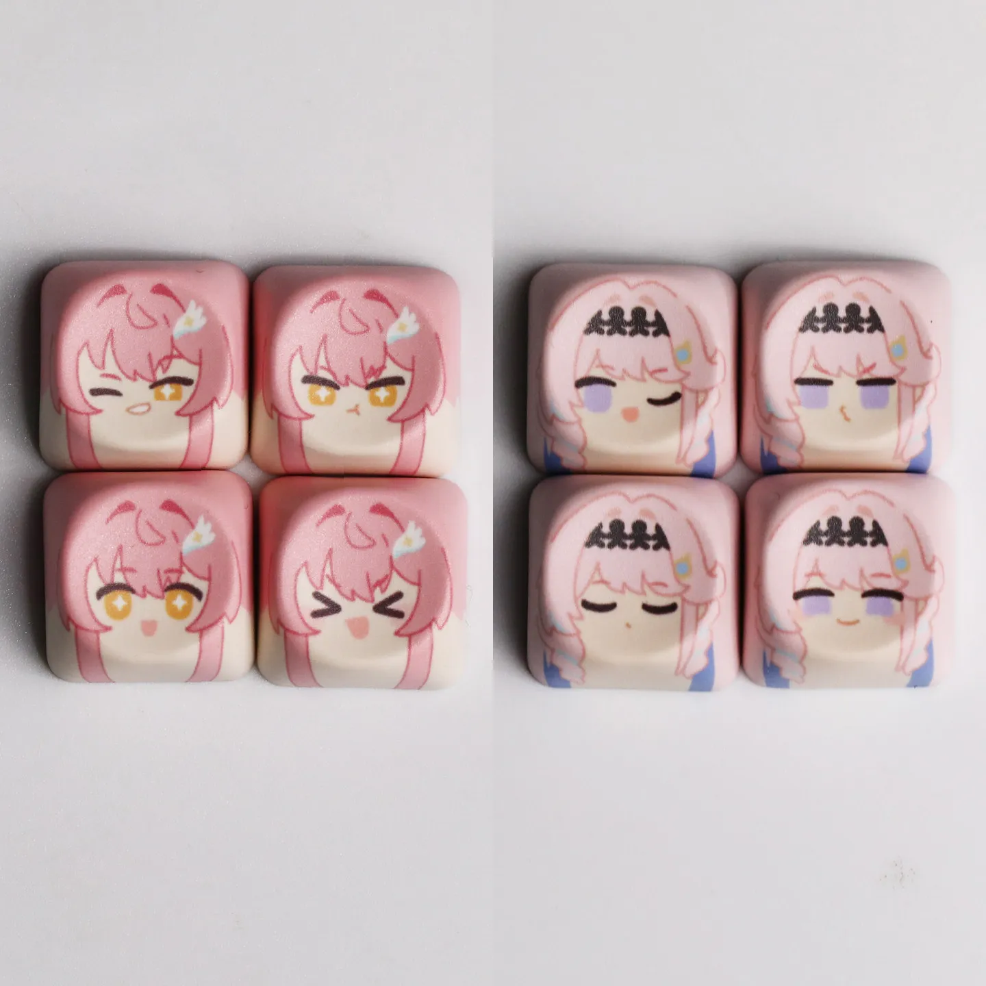 MAIMOOO Aemeath Denia Cute Keycap MOA Profile Q Version Personalized Anime Game Wuthering Waves Keycaps for Mechanical Keyboard