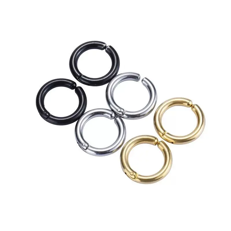 2/6Pcs Fake Huggie Hoop Earrings for Men Women, Stainless Steel Clip On Earrings Non Pierced Earrings Faux Cartilage Earrings