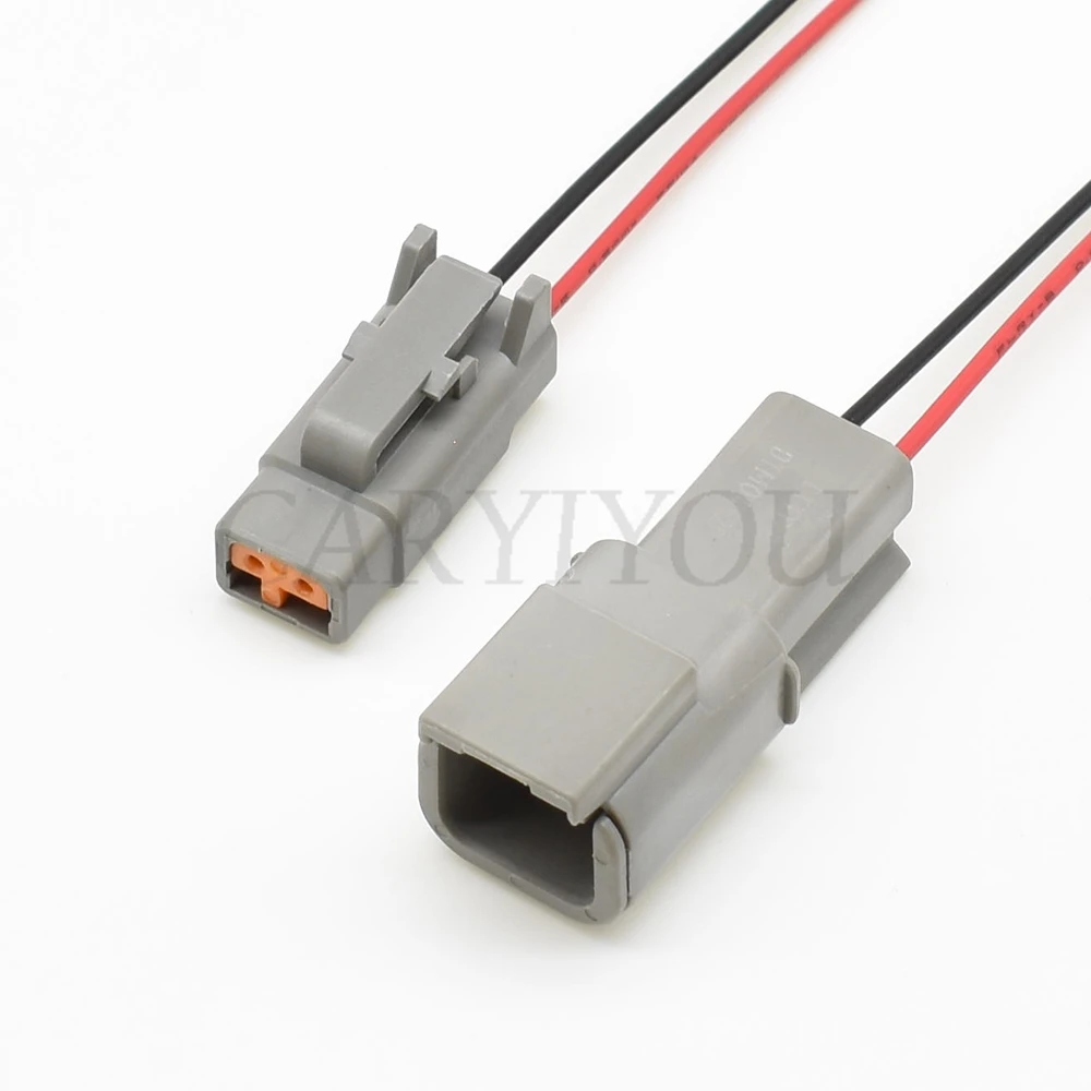 1 Set 2 Pin Deutsch DTM Connector Waterproof Electrical Inlet Air Temperature Sensor Plug DTM06-2S DTM04-2P AMT04-2P