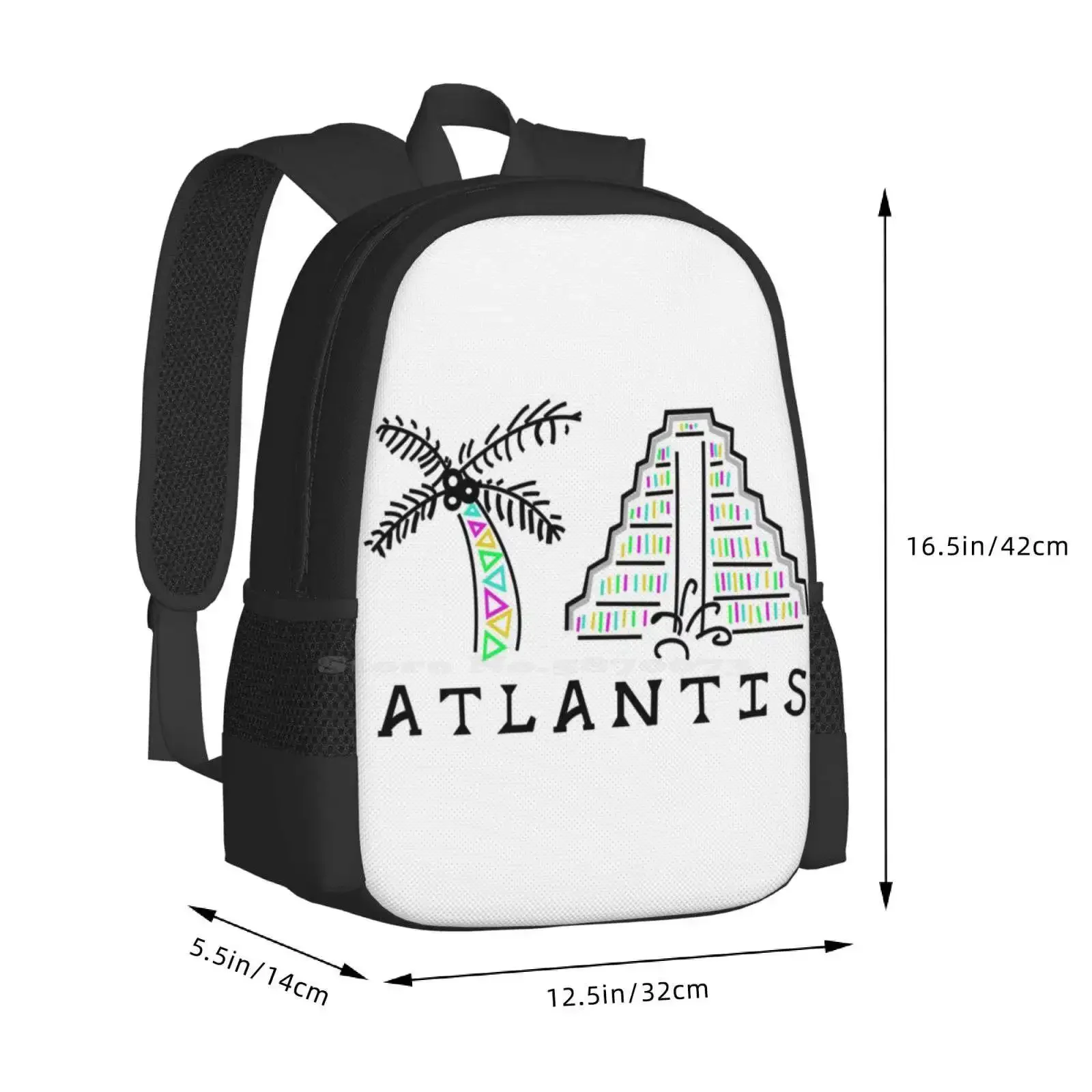 أتلانتس رائجة البيع حقيبة مدرسية على ظهره حقائب الموضة أتلانتس باهاماس السفر الربيع كسر الصيف متعة المياه المحيط الوجهة حلم #3