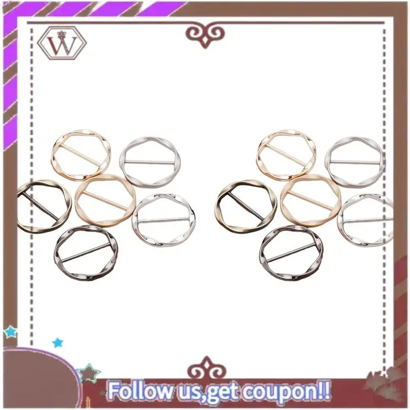 

A95D-12 шт., зажим для шарфа, зажимы для галстука футболки для женщин, металлическая футболка, зажим для талии, пряжка, зажим для кольца для одежды, аксессуары