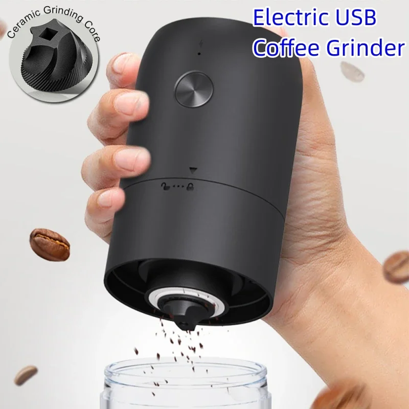 Portable Electric Coffee Grinder TYPE C USB Charge Ceramic Grinding Core Home Coffee Beans Grinder Home Appliance Kitchen Tools