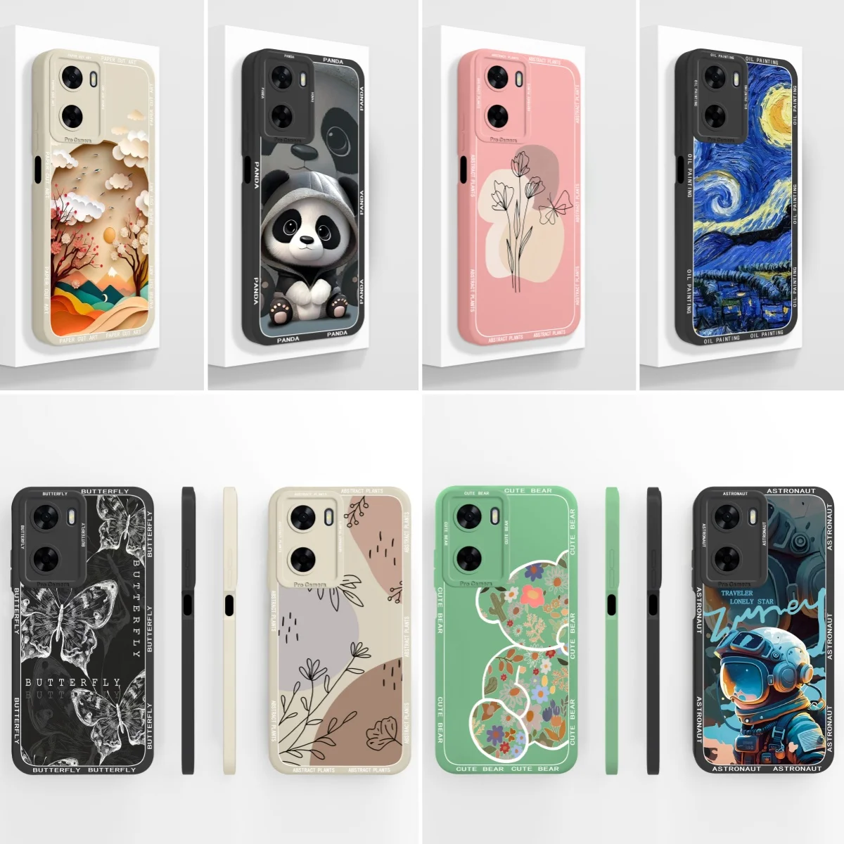 Case For Oppo A57 A57S A57E Creative Phone Cases For Oppo A 57 4G 5G Soft Liquid Silicone Back Cover Camera Protection Funda