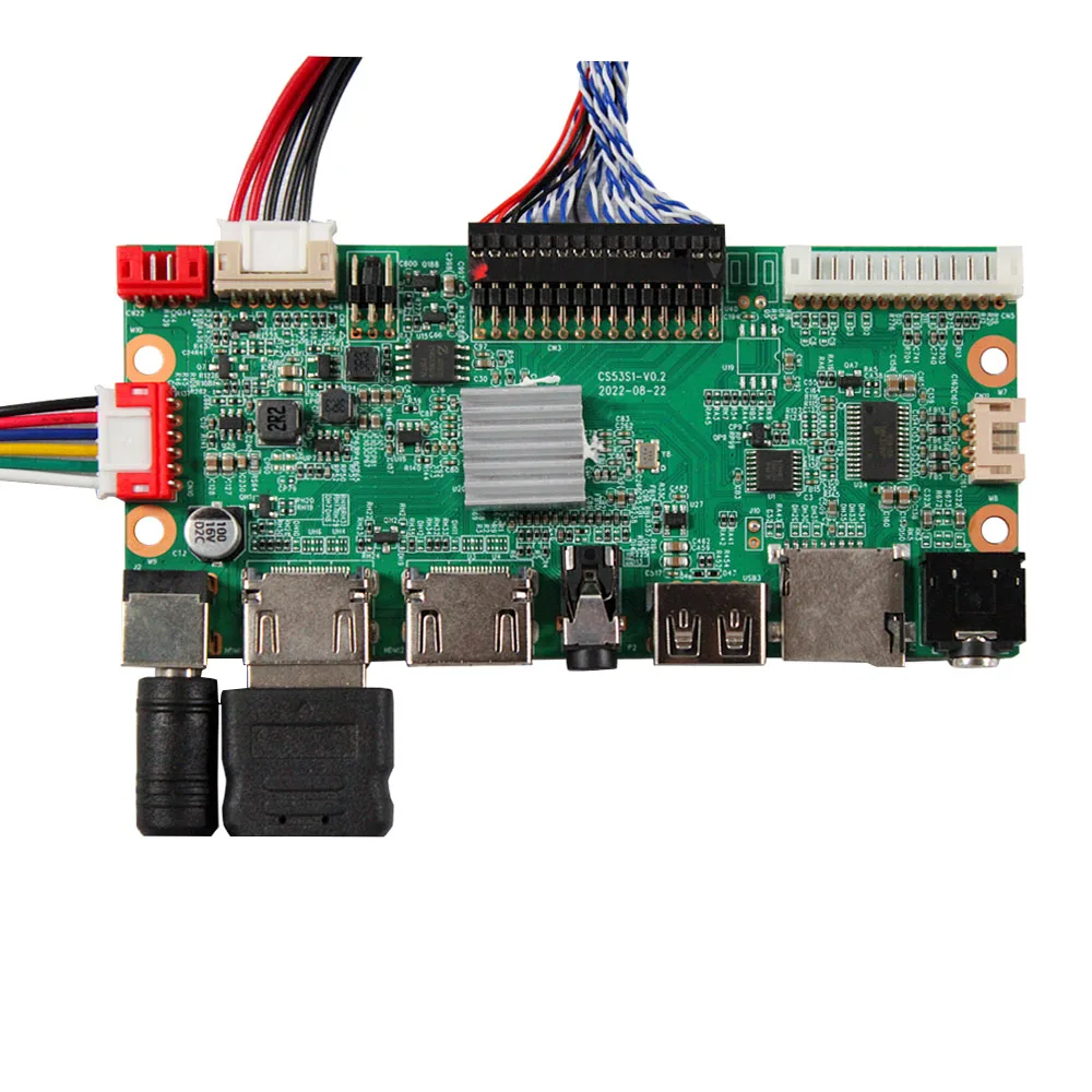 HD-MI VGA USB LCD-controllerkaart en 19 "DV190FBM-NB0 1920X360 LCD-scherm