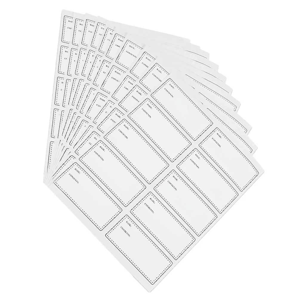 

10 листов водонепроницаемых, маслостойких этикеток для бутылок, пустые этикетки для ручной надписи, наклейки для пищевых продуктов с указанием даты истечения срока годности, для хранения в морозильной камере, для кухни