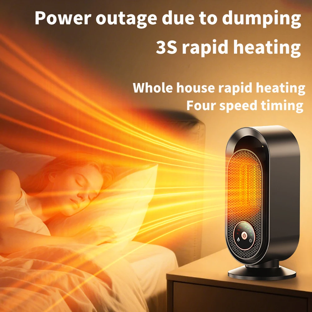 

Быстрый нагревательный блок для отопления домашнего офиса, энергосберегающий сенсорный небольшой мощный наклонный обогреватель с отключением питания, настольный обогреватель