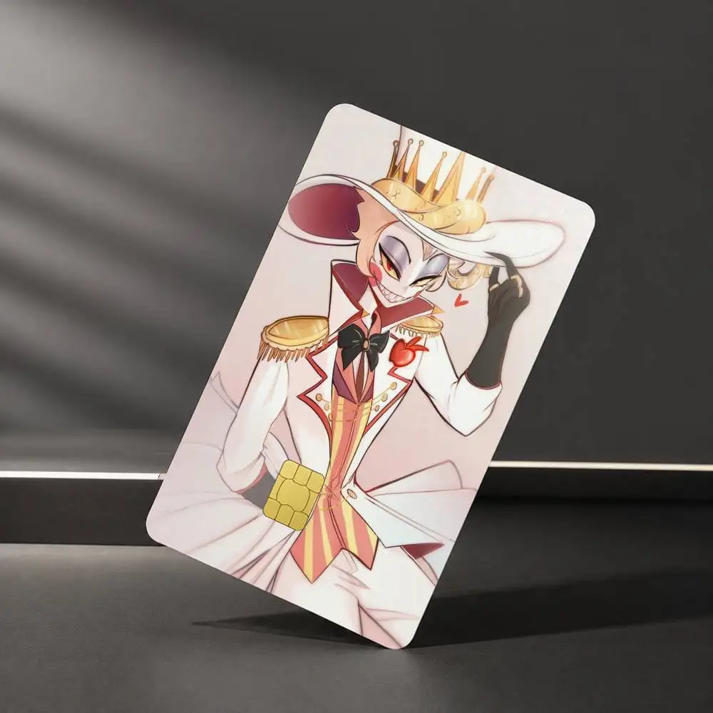 Hazbin H-Hotel Lucifer Magne Sticker Film Tape Skin for Credit Card Debit Card Waterproof Stickers