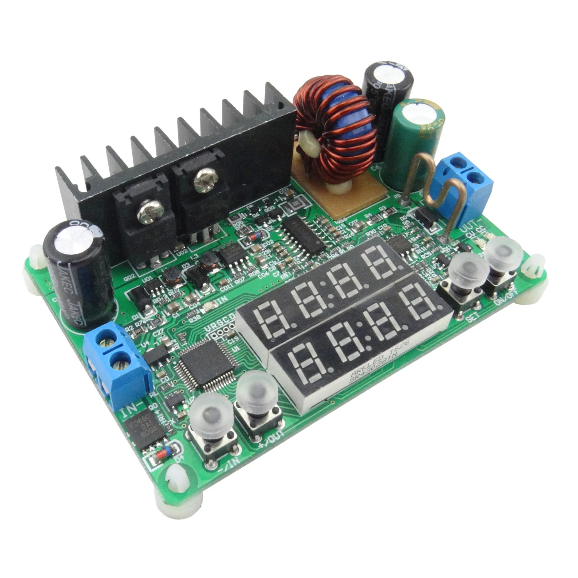 CNC DC Adjustable Voltage Reducing and Stabilizing Power Supply Module Board, Voltmeter, Ammeter, 32V5A160W Charger