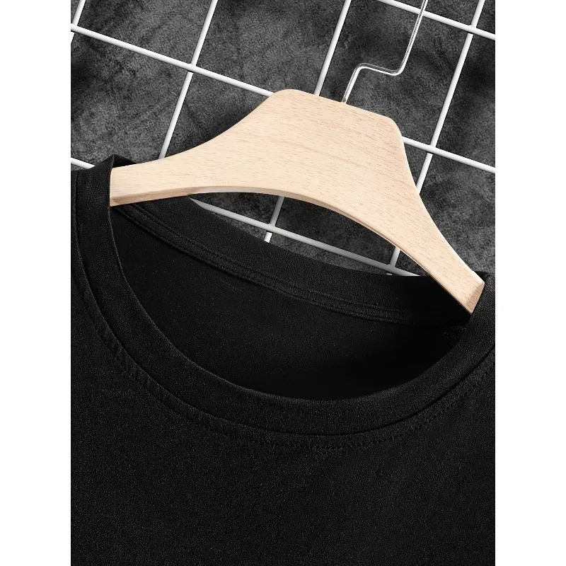 Men'S Casual Pullover Round Neck Long Sleeve T-Shirt, Hip-Hop Letter Pattern Print