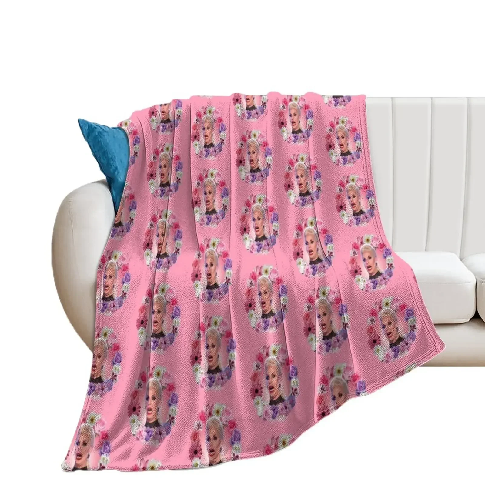 Shocked Katya Zamolodchikova - Rupaul's Drag Race Throw Blanket for winter Cute valentine gift ideas Blankets