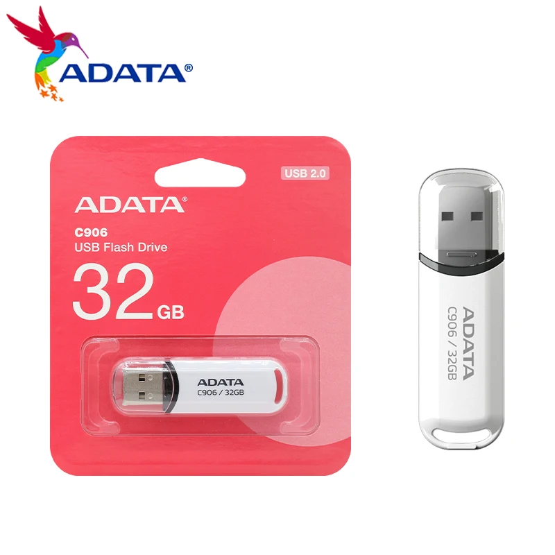 USB-флеш-накопитель ADATA C906 компактный, USB 2,0, 16 ГБ, 32 ГБ