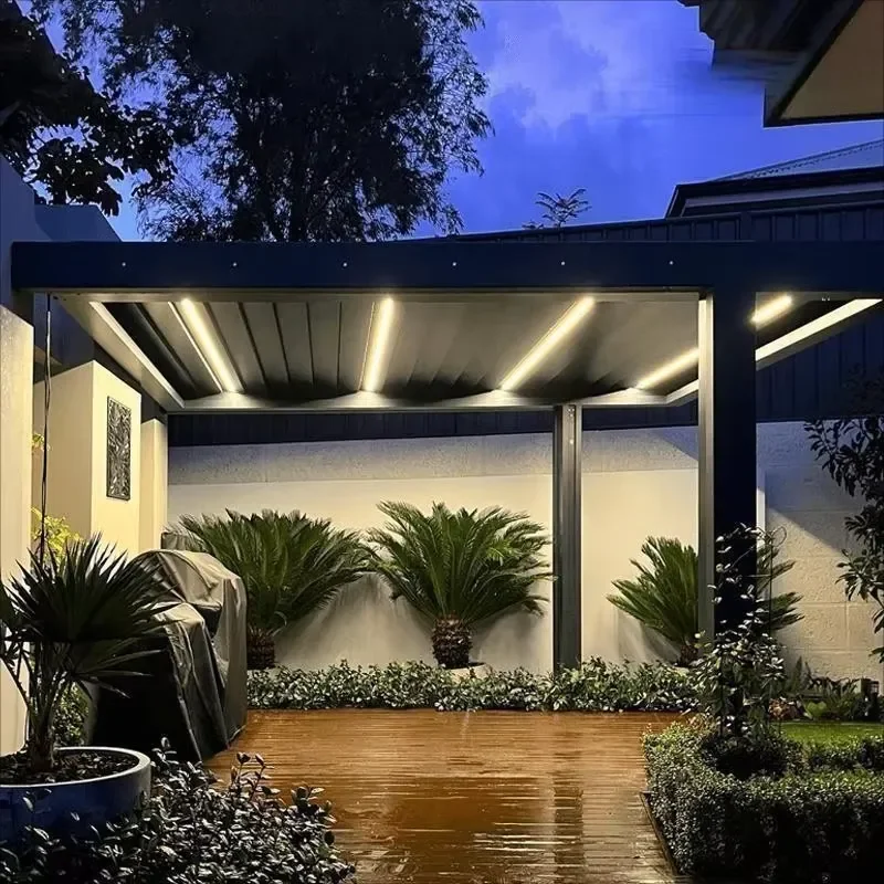 High Quality Customizable Aluminum Alloy Pergola Powder Coated Outdoor Garden Gazebo Patio Deck Terrace Balcony for Direct