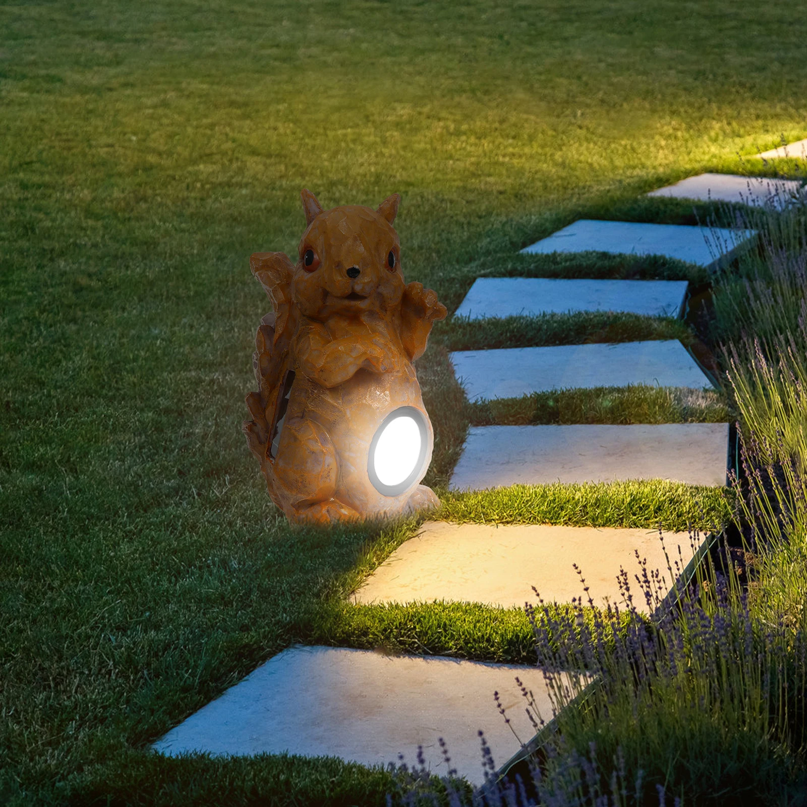 1pc Solar Led For Outdoor For Waterproof Garden Decor Light Led Cartoon Spotlight Light Outdoor Yard Adornment