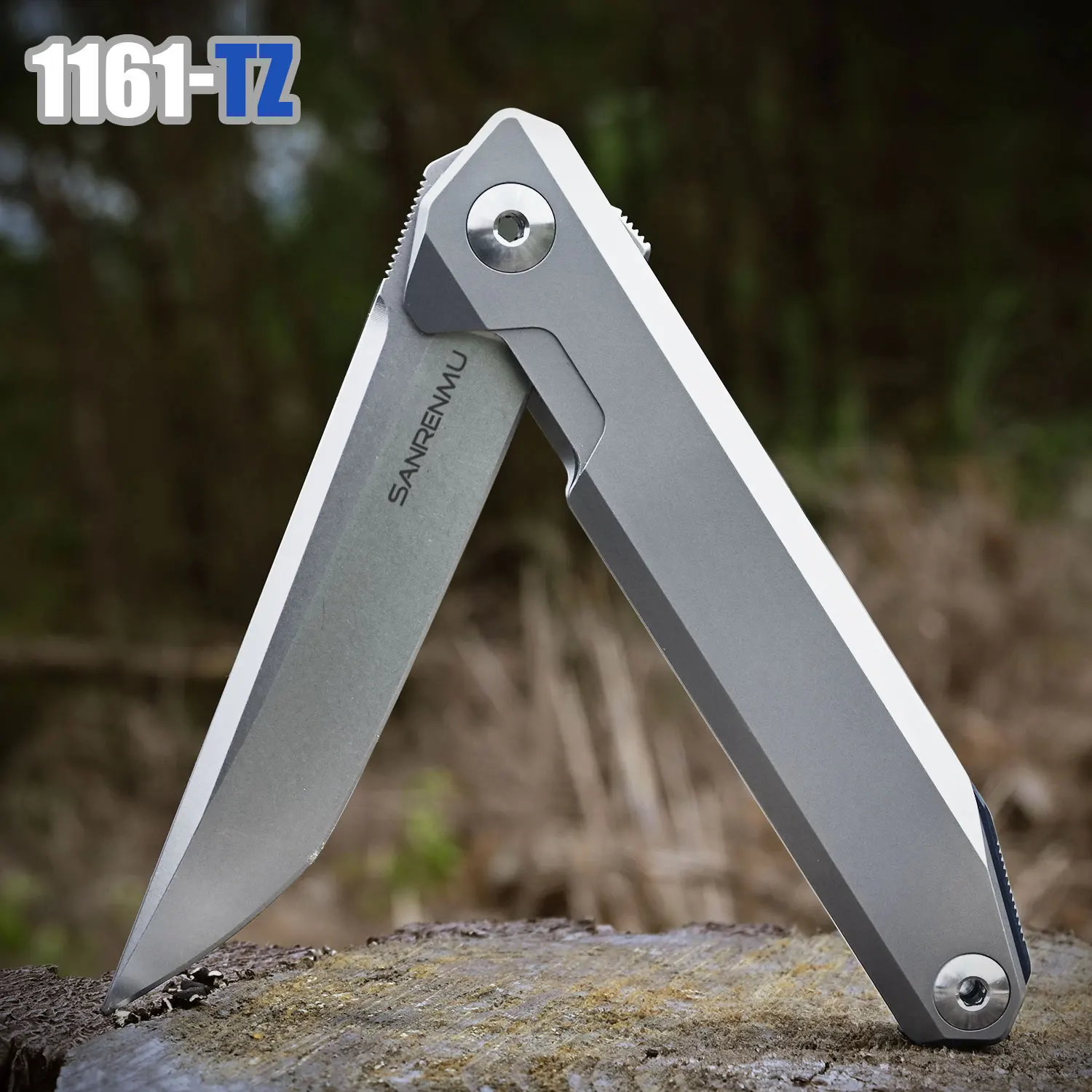 SANRENMU 1161/116 Łożyska kulkowe Flipper 14C28N Ostrze Myślistwo Outdoor Survival Camping EDC Narzędzie Kieszonkowy składany nóż SRM
