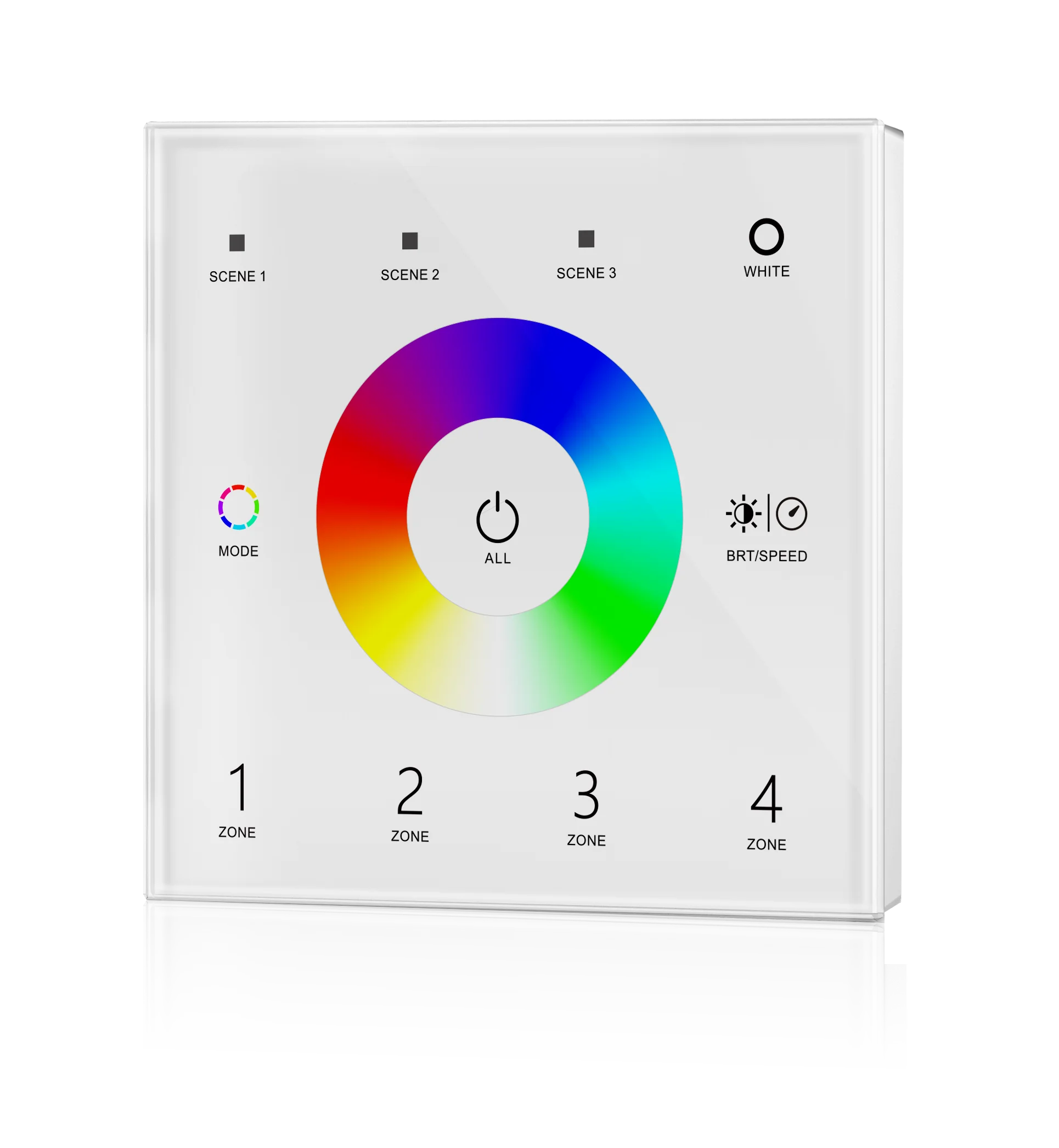 T11,T12,T13, t14 4 Zone Einzigen farbe Dual farbe RGB RGBW Wand Montiert Touch Panel DMX Controller 100-240VAC DMX512, RF 2,4 GHz