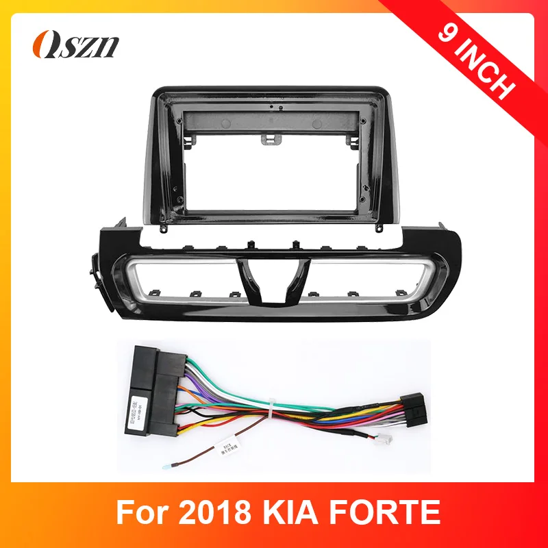 9 Inch For 2018 KIA FORTE Car Player DVD Dashboard Audio Panel Mount Fascia Frame(Piano baking paint)