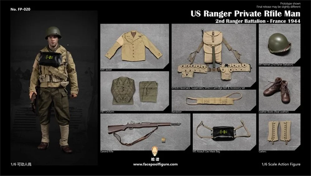 

1/6th Facepoolfigure FP020 US. Soldier Ranger Operation Male Doll Full Set Moveable Action Figure 12" Gift For Fans Collect