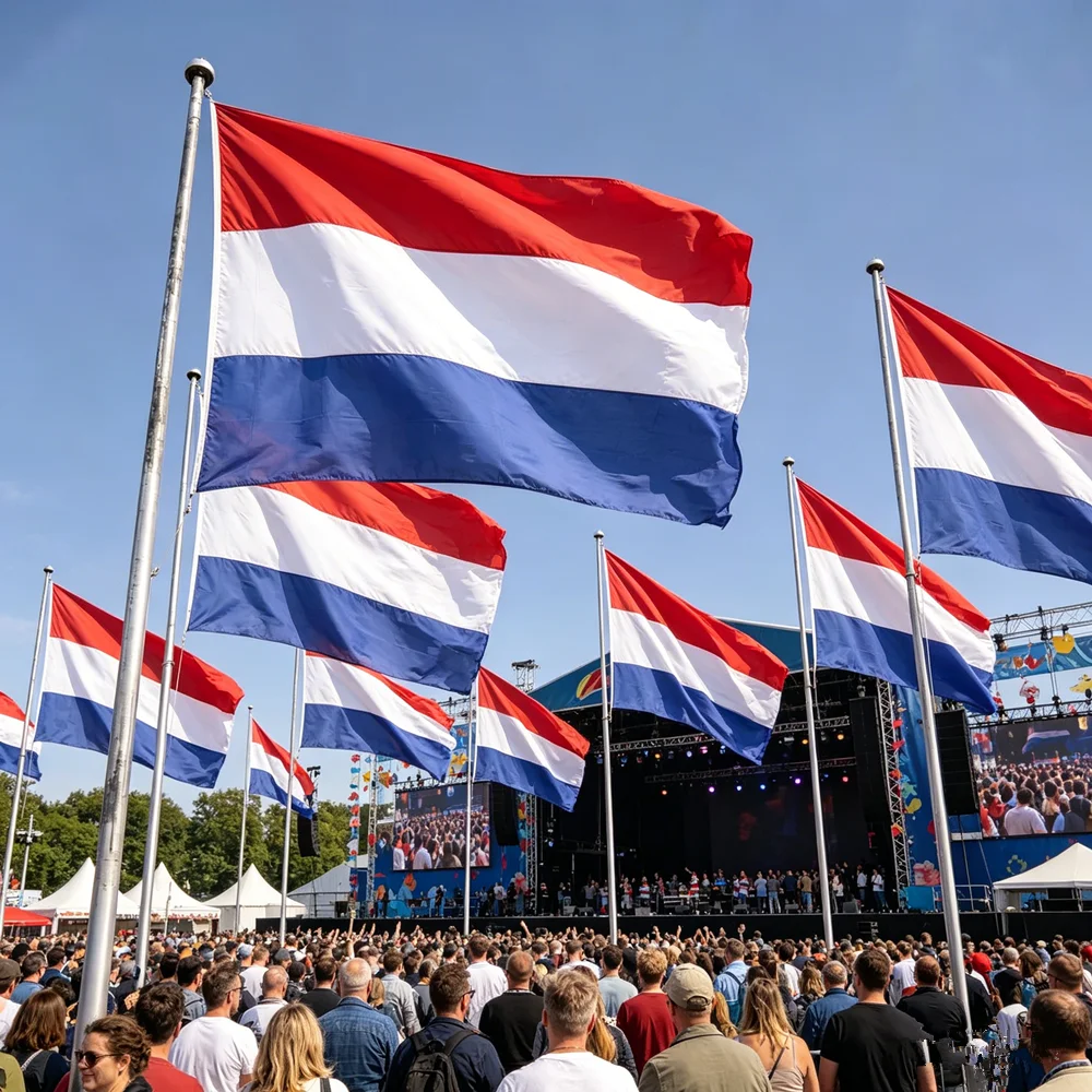 Bandera nacional de los Países Bajos, bandera nacional holandesa de poliéster, bandera de decoración para interiores y exteriores, nueva bandera de Holanda, 90*150CM