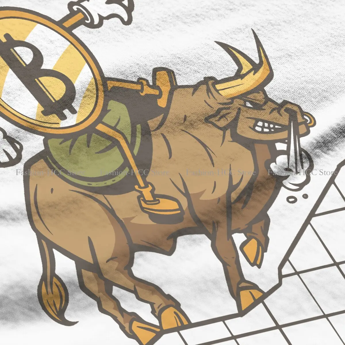 เสื้อยืดโพลีเอสเตอร์ลาย bullrun To The Moon เสื้อยืดบิตคอยน์ cryptocurrency ความคิดสร้างสรรค์ที่ใส่สบาย