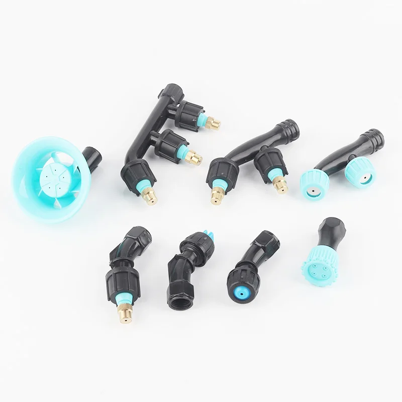 Blue Thickening Sprayer Nozzle with Protective Cover, Fan-Shaped Agricultural Sprayer, Copper Nozzle Sprinkler, 1Pc