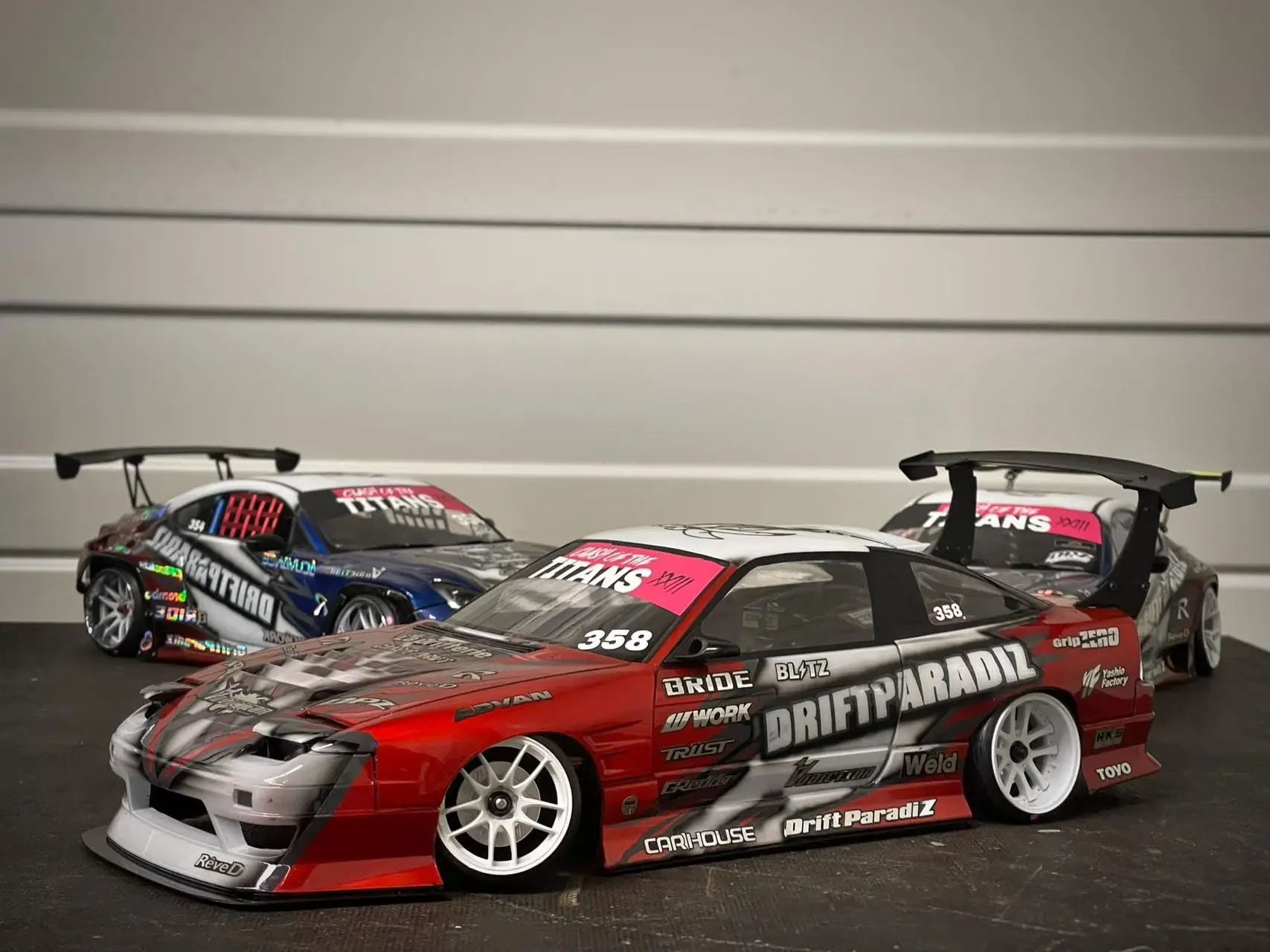 Addiction Niss*n 180SX D-MAX Clear Body 1/10RC drift model car AD-HB12