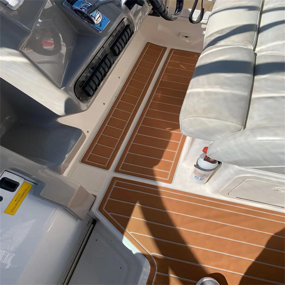 2002 Cruiser Yachts 3470 Express Swim Platform Cockpit Pad Boat EVA Teak Floor