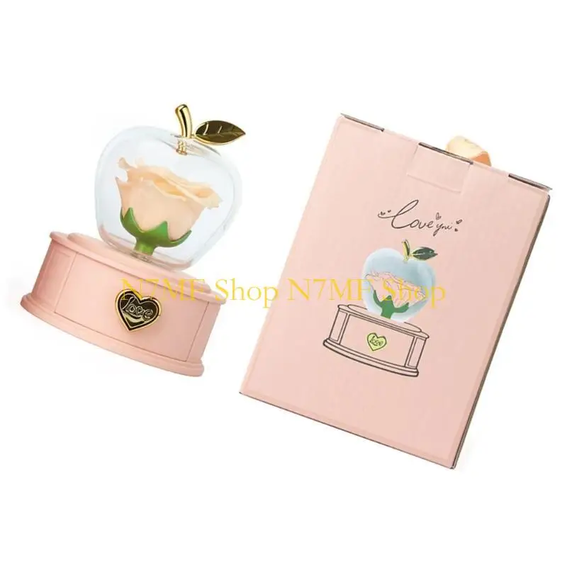 

N7MF Уникальная шкатулка для драгоценностей с фруктами и контейнером для ожерелья из роз для особых дней