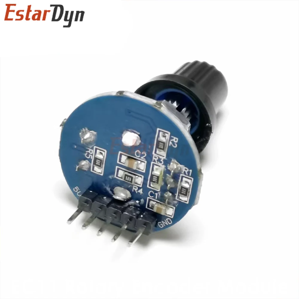 2PCS EC11 Rotary Encoder Module KY-040 Sensor with Knob Cap 5V Push Button Switch 360 Degree Rotation for DIY Projects