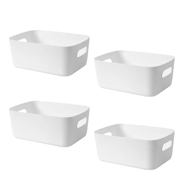

Premium Plastic Storage Box Office, Home, Kitchen, Neat Organizer White Plastic Studio Storage Basket