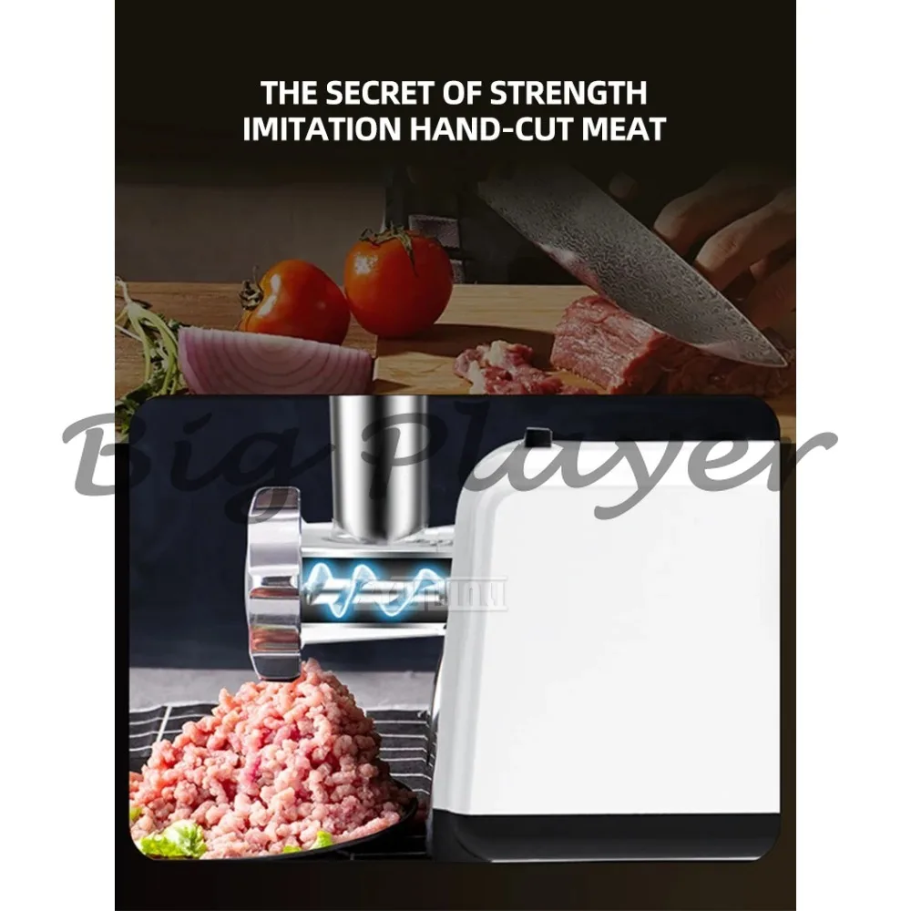 

Electric Meat Grinder Automatic Sausage Stuffer Maker Powerful Kitchen Meat Processador