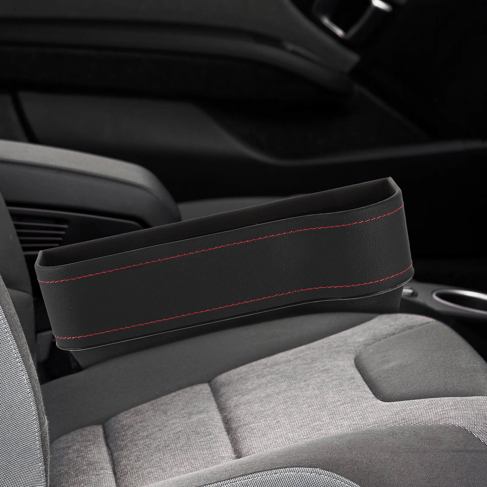 

Car Seat Filler Organizer Storage Box Auto Gap Pocket Between Seats Multifunction Durable Impact Resistant Compatible Most