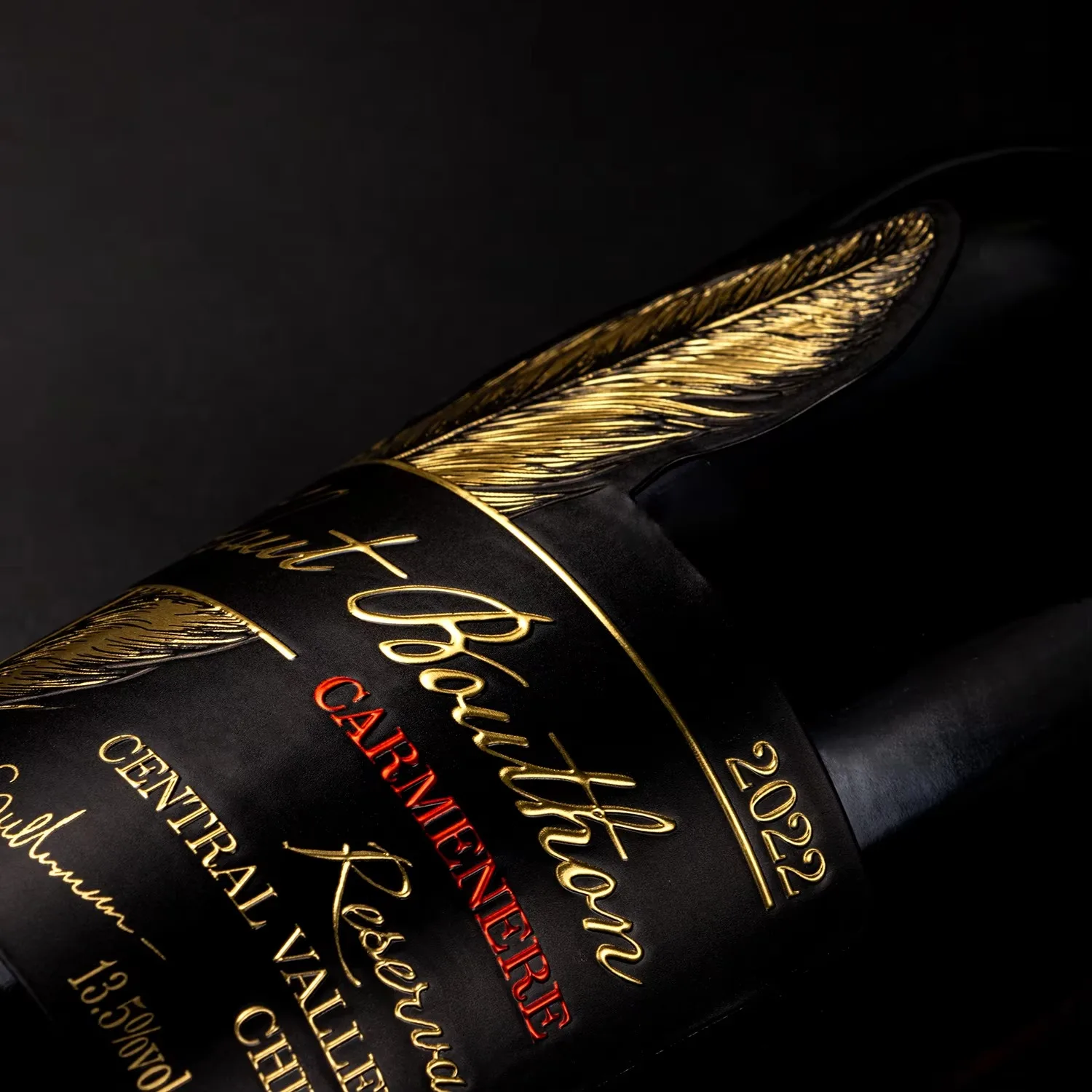 Custom Metal Wine Labels | Adhesive Foil Embossed Stickers | Aluminum Bottle Labels | Etiqueta Del Vino