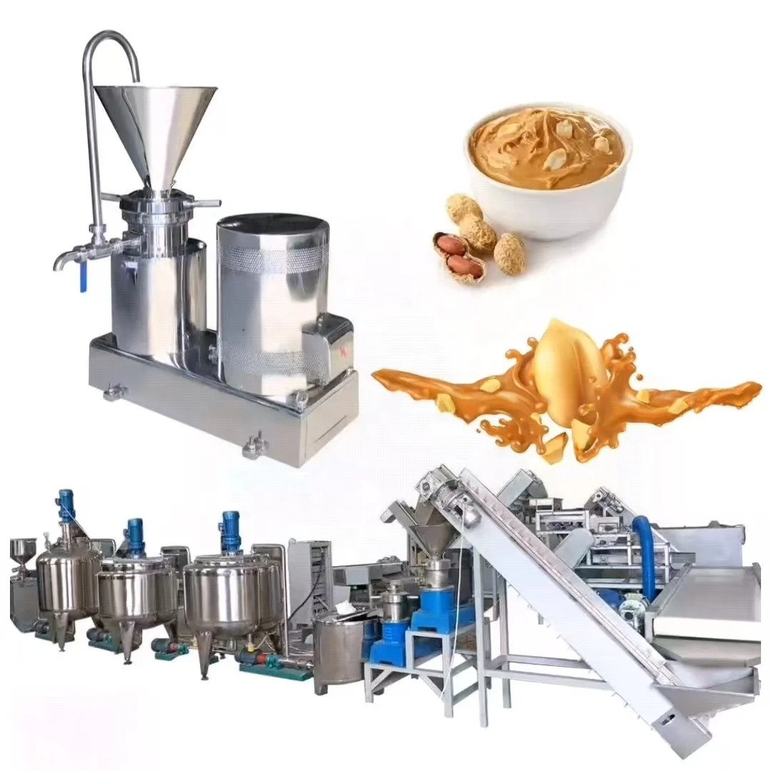 Complete Automatic Butter Processing Line Peanut Butter Making Machine Full Automatic Cashew Butter Machine