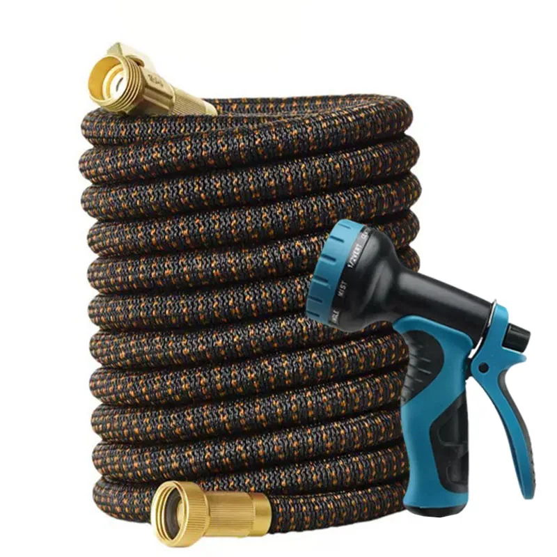 

Гибкий телескопический садовый шланг, регулируемый распылитель высокого давления, садовая водопроводная труба, принадлежности для мойки автомобилей и полива