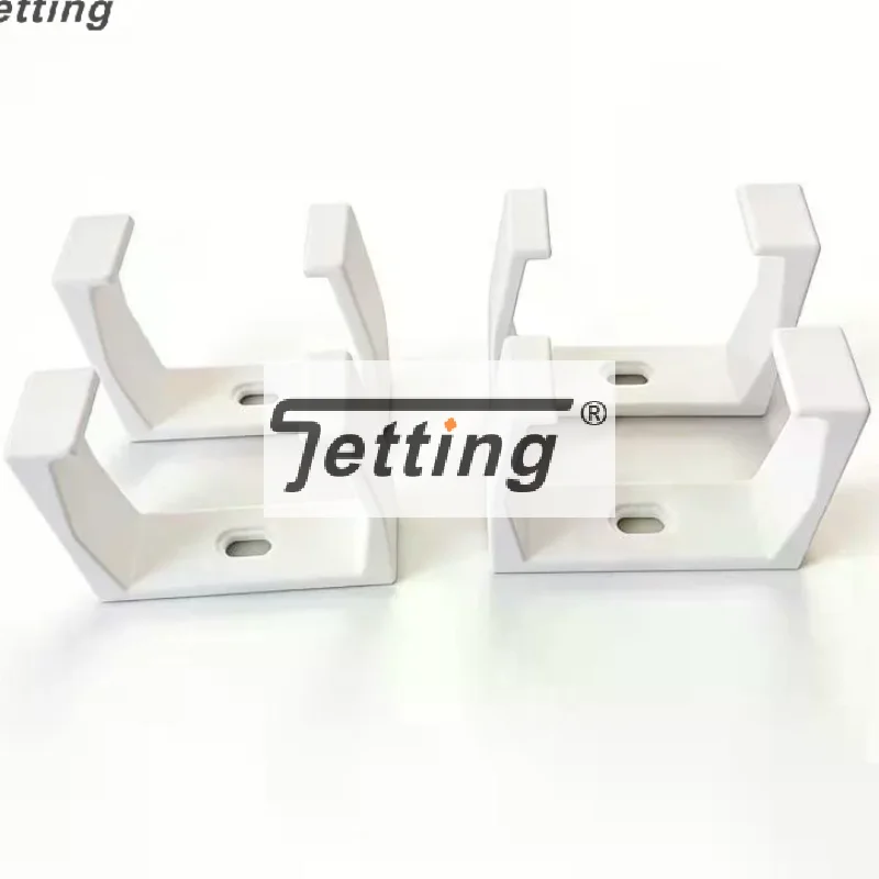 2Pcs 3D Printed Outlet Fixer, White/Black Wall-Mounted Power Strip Holder, Sturdy Cable Manager With