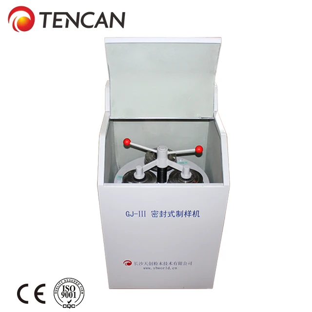 Tencan Small Mill Grinder Lab Sample GJ-3 80-200 Mesh Output Size Lab Sample Pulverizer For Mineral Research