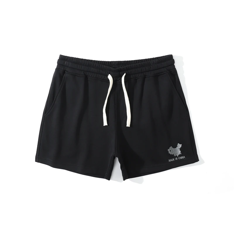 

High-End Knitted Pure Cotton Elastic Running orts Men's Fitn Sports Youth Trendy Belted 3-Quarter Length Breathable orts