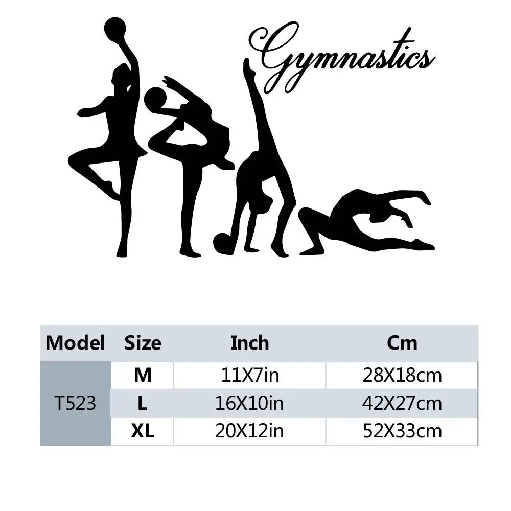 1PC Excellent Gymnastics Decal Removable Vinyl Mural Poster Bedroom Decor Wall Stickers Waterproof Wallpaper