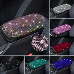 Tappetino per bracciolo per auto Bling, copertura per Console centrale per auto antiscivolo con diamante artificiale, Accessori per la decorazione dell'auto della protezione della scatola del bracciolo