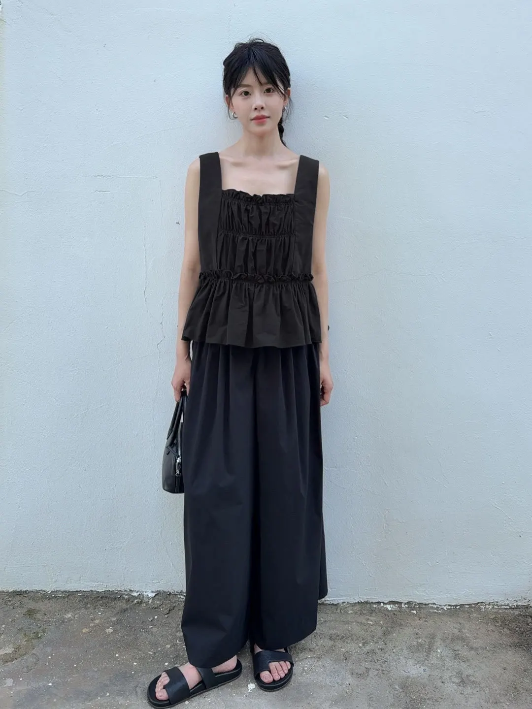 

Noxiao La Authentic 2026 Spring Summer New Style Casual Wide Leg Pants Elastic Waist Philippine Loose Fit Ladies Trousers
