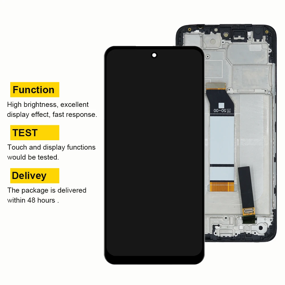 Screen For Xiaomi Poco M3 Pro 5G LCD M2103K19PG M2103K19PI Display Touch Screen Digitizer with Frame For Xiaomi Poco M3Pro 5G