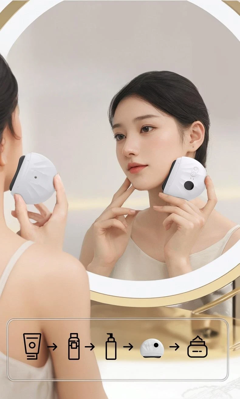 

Electric Bian Stone Gua Sha Tool Facial Lifting Massager Heating Pad Full Body Red Light Therapy 9 Temperature Vibration Modes