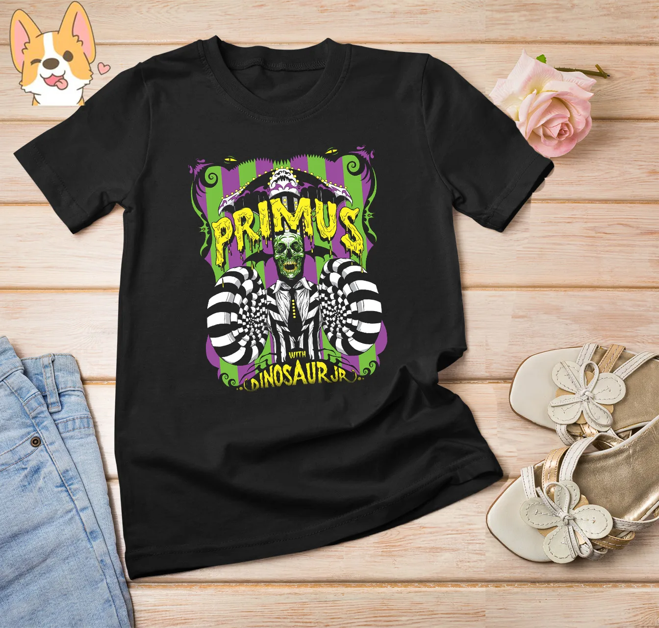 Черная Мужская футболка с коротким рукавом унисекс PRIMUS