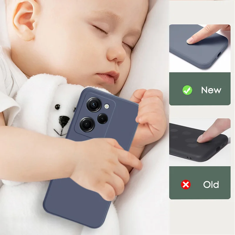 Liquid Silicone Protective Case For Xiaomi POCO F5 X5 X3 M3 M4 X4 Pro NFC F3 F4 GT Soft Phone Back Cover Protection Accessories image 4