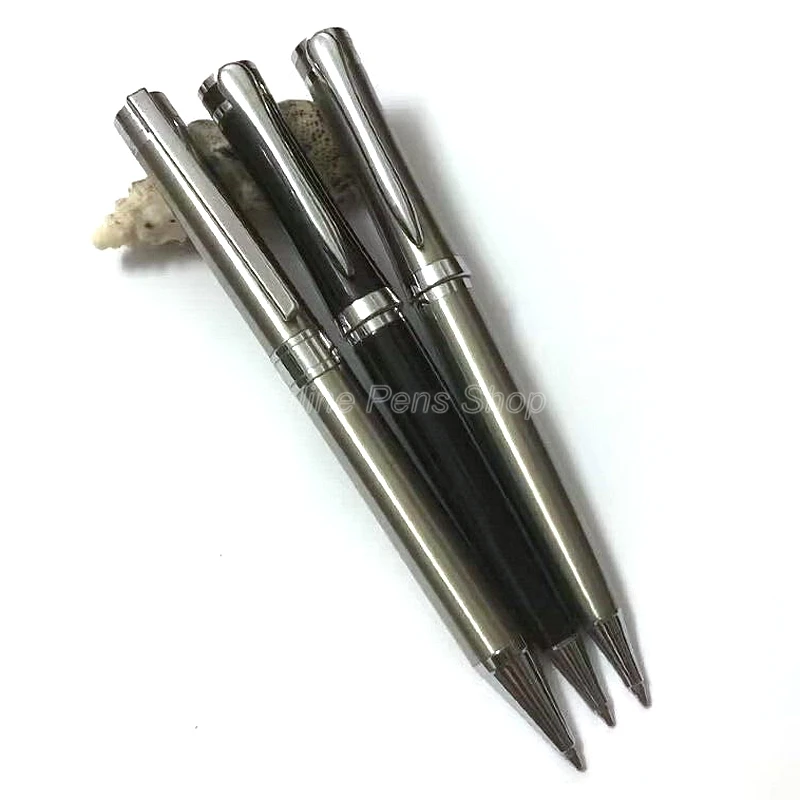 

3 Pcs Baoer Silver & Black Metal Ballpoint Pen Professional Writing Pen BRP001