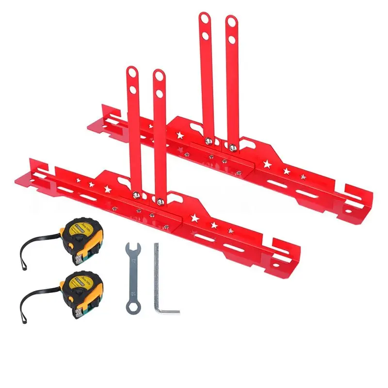 

A11M-Automotive Wheel Alignment Tool Plates 2Pcs Heavy Duty Car Wheel Leveling Aligner Adjustable Toe Plates