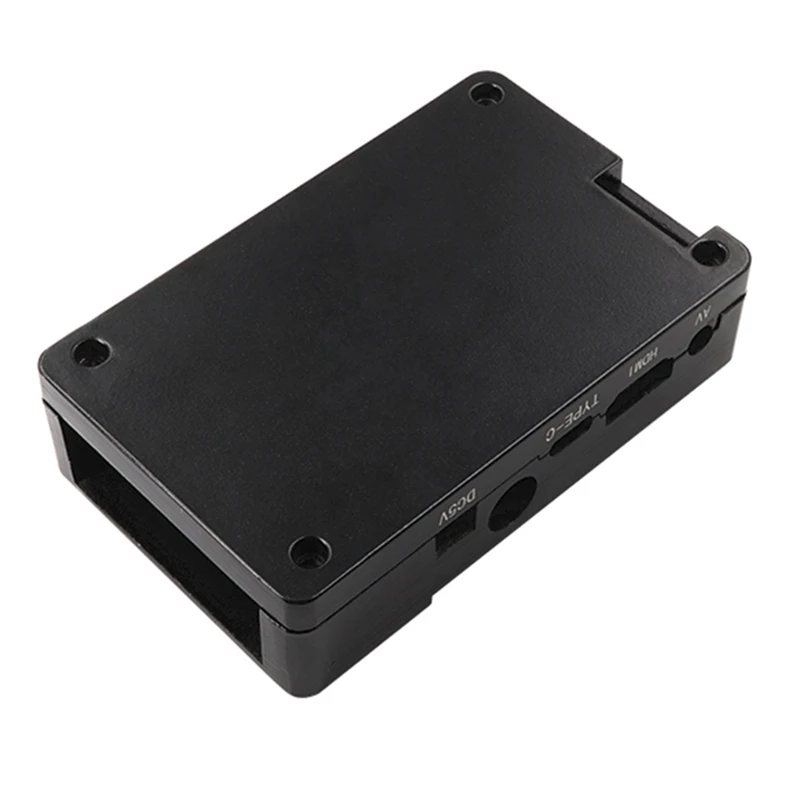 For Orange Pi Black Protective Case+Thermal Conductive Adhesive,Suitable For Orange PI4/4B Boards ONLY